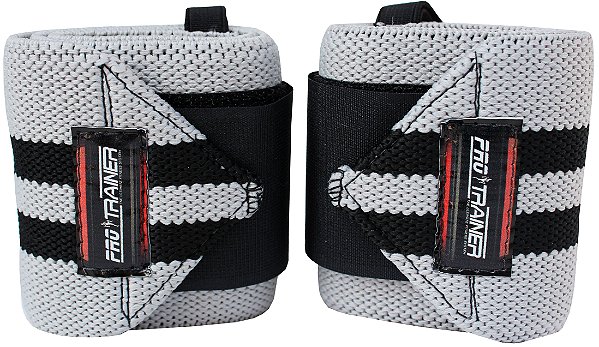 Munhequeira Profissional Cinza com Preto