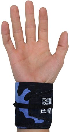 Munhequeira Tecido Camuflado Azul