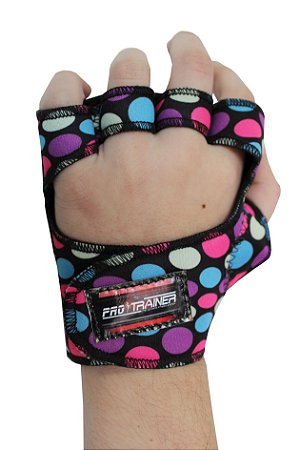 Luva Polegar Bolinhas Coloridas