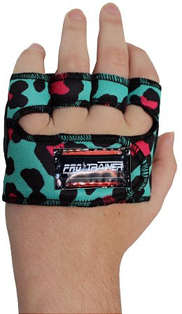 Luva Meia Palma Onça Ciano