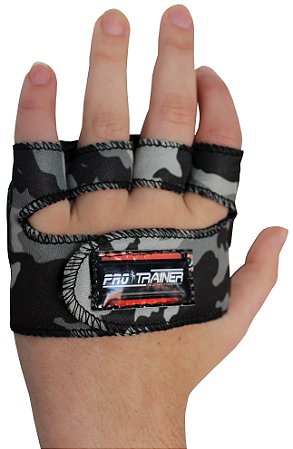 Luva Meia Palma Camuflado