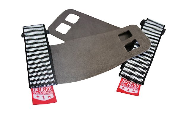 Grip 2 Furos em Couro Cinza