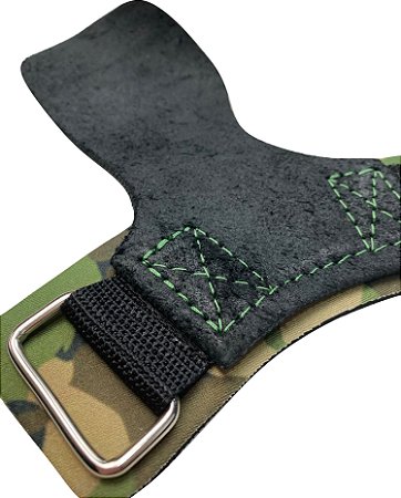 Hand Grip Couro Camuflado Verde