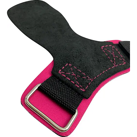 Hand Grip Couro Rosa Neon