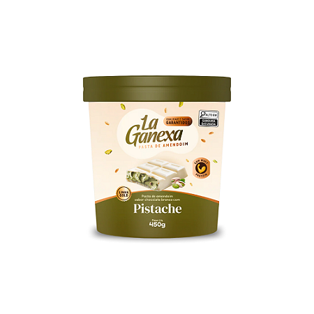 Pasta de Amendoim Integral com Pistache 450g | La Ganexa
