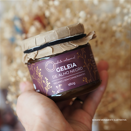 Geléia Artesanal de Alho Negro 160g | Alho Negro do Sítio