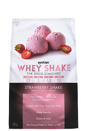 Whey Shake 2.0 Syntrax - Strawberry (Morango) 907g - IMPORTADO