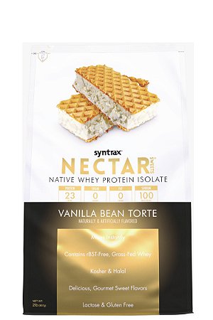 Nectar Sweets Syntrax - Whey Isolado Vanilla Bean Torte (Torta de Baunilha) 907g - IMPORTADO