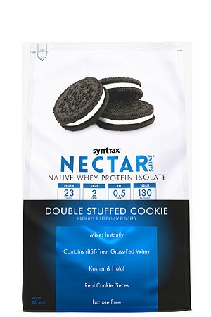 Nectar Sweets Syntrax - Whey Isolado Double Stuffed Cookie (OREO) 907g - IMPORTADO