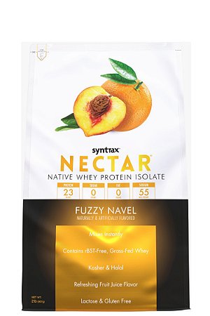 Nectar Syntrax - Whey Isolado Fuzzy Navel (Laranja e Pêssego) 907g - IMPORTADO