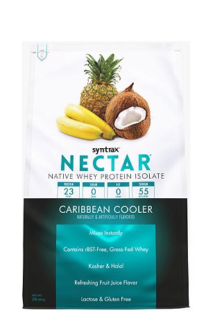Nectar Syntrax - Whey Isolado Caribbean Cooler (Abacaxi, Coco e Banana) 907g - IMPORTADO