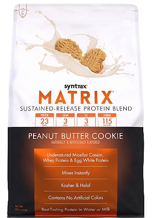 Matrix 5.0 Syntrax - Peanut Butter Cookie (sabor Paçoca) 2.270g - IMPORTADO