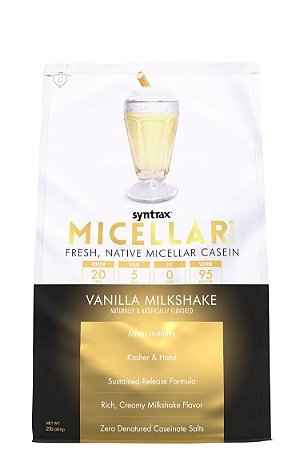 Micellar Creme Syntrax - Vanilla Milkshake (Caseína Micelar sabor Baunilha) 907g - IMPORTADO