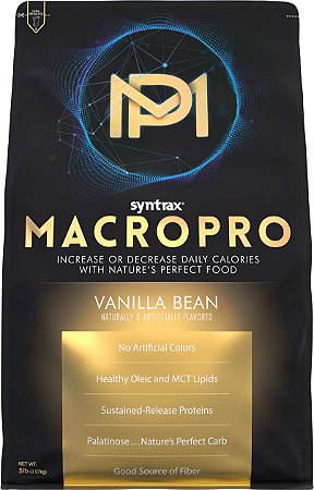 Macro Pro Syntrax - Vanilla Bean (Baunilha) 2.270g - IMPORTADO