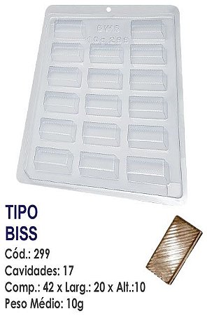 Forma Plastica Para Chocolate Bwb Bombom Tipo Biss Un R 299 Mpfestaecia