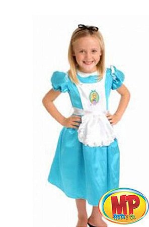 Fantasia Alice No Pais Das Maravilhas Luxo Original E Licenciado Disney Infantil R 0447 Mpfestaecia