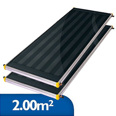 Coletor Solar Soletrol 2,00m² - Embalagem e Preço para 2 coletores