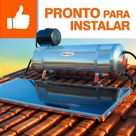 Aquecedor Solar Solarmax Eco 200 com Coletor Solar de 1,6m² - Pronto para Instalar!