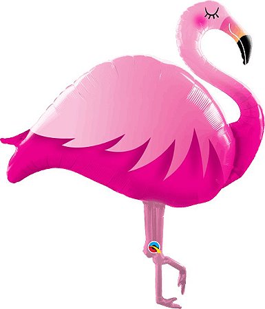 Balão Metalizado  Flamingo Rosa