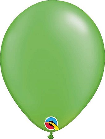Balão Latex Round 11 Verde Lima Perolado