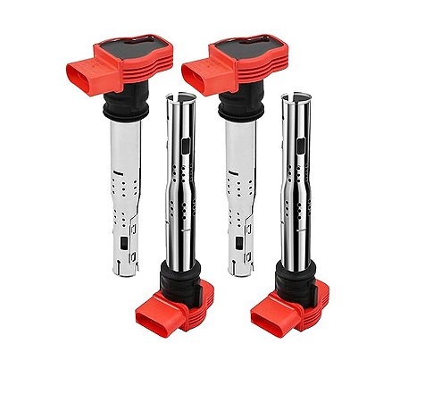 Kit 4 Bobina Ignição Eldor 06e905115e Audi R8 Tt A3 A4 Jetta