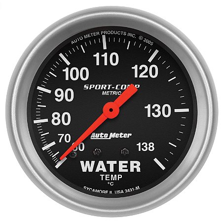 Auto Meter Sport-comp 3431-m 2 5/8 Temperatura Água 60-138c - Mercúrio