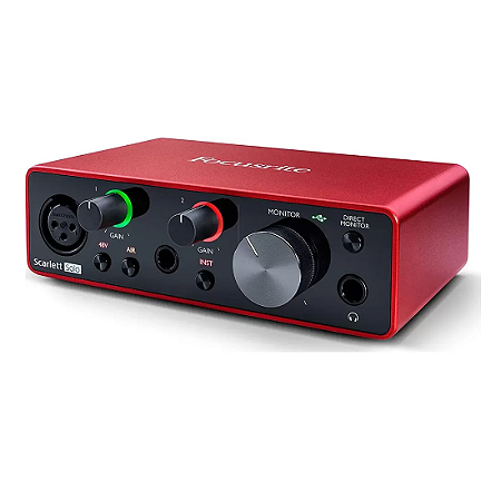 Interface Áudio Usb Focusrite Scarlett 2i2 MOSC0024 Geração 3 Novo