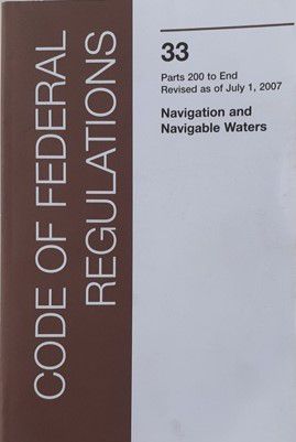 3 Volumes Of Federal Regulations - CRF 33 - 1-124, 125-199, 200