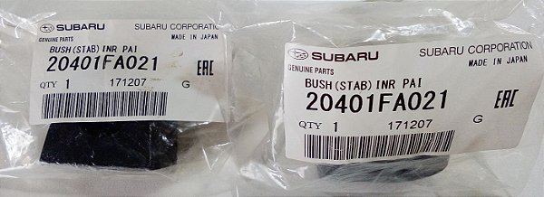 Par De Buchas Barra Estabilizadora Dianteira Original Subaru 20401fa02 - novo