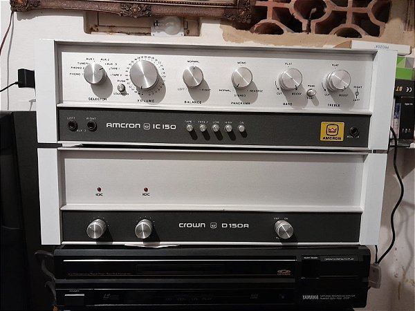 Amplificador e Pré Crown D150A Amcron IC150