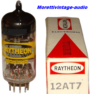 Válvula 12AT7 Raytheon estoque antigo