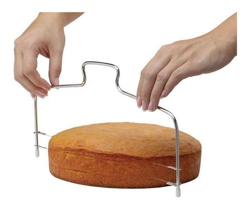 Cortador Nivelador Fatiador De Bolo Fio Duplo  Ajustável