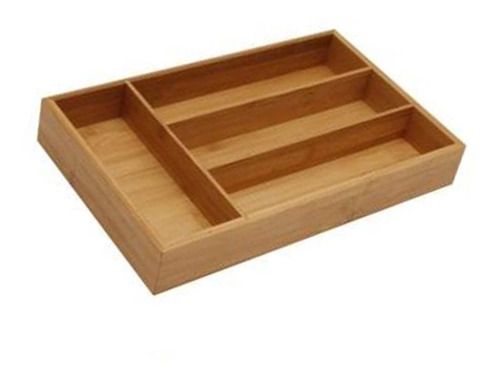 Porta Talher Em Bambu Para Organizar O Espaço Na Gaveta