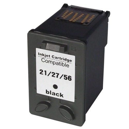 Cartucho  Universal  - 21 | 27 | 56 | 21xl Black 14ml 8727 6656 Preto para Impressora compatível com HP