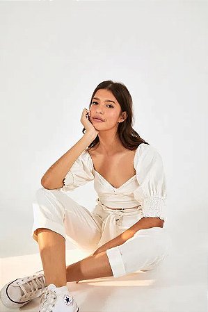 calça clochard cenoura
