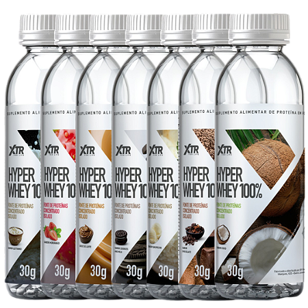 12 GARRAFINHAS HYPER WHEY 100% 30g - XTR FOR LIFE