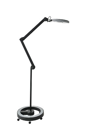 Lupa de Led com Pedestal Preto