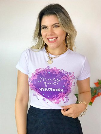 Camiseta Baby Look Básica Soft - Mais que Vencedora