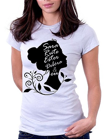 Camiseta Baby Look Básica Soft - Sara Rute Ester Debora e Eu