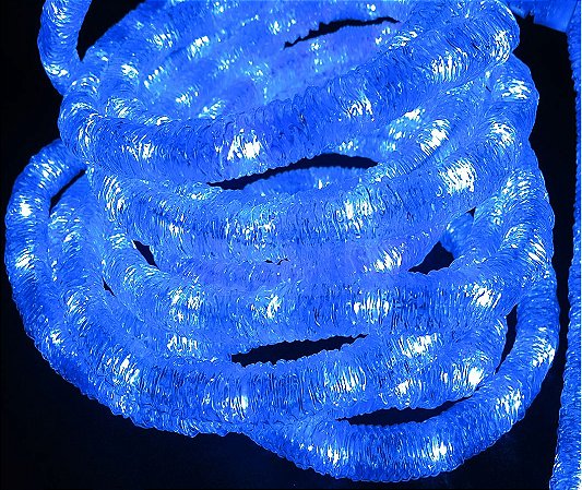 Mangueira Led Azul Especial Ice Light Corrugada BENLUZ Especialistas em Iluminação