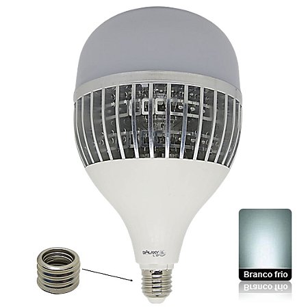 Lâmpada LED Alta Potência 100W Bivolt Branco Frio 2 em 1 E27 e E40