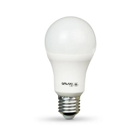 Lâmpada Bulbo LED 12W Bivolt - Branco frio - Galaxy