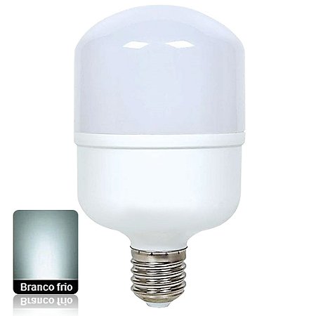 Lâmpada LED Alta Potência 30W Bivolt Branco Frio E27