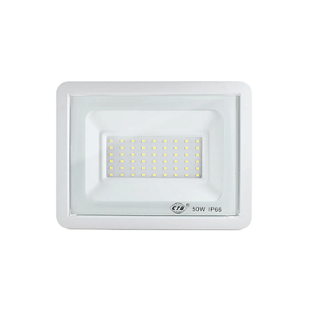 Refletor Holofote LED 50W SMD Branco Quente a Prova D'água IP66