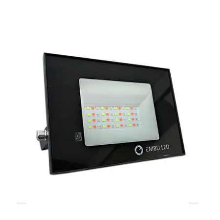 Refletor Holofote LED 50W SMD RGB a Prova D'água IP66