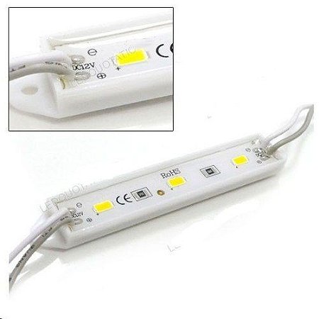 Módulo de LED 5630 3 Leds Branco Quente