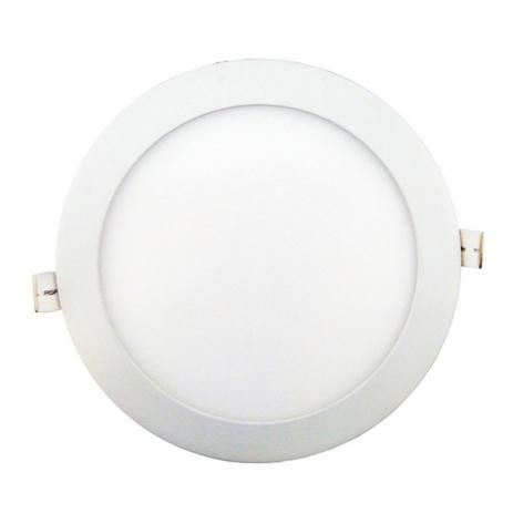 Luminária Plafon 15W LED 19cm Redondo Embutir Branco Quente