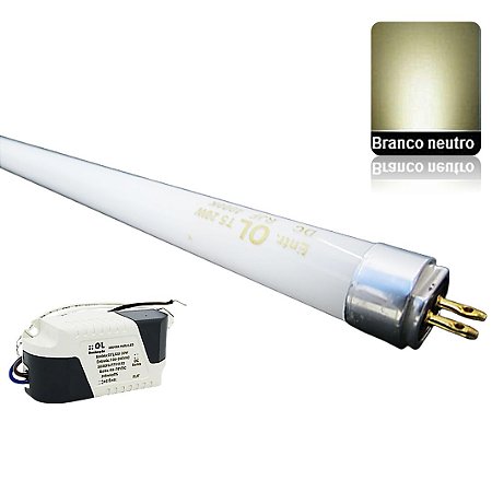 Lâmpada Tubo Led T5 18W com Driver externo Fosco 1,15cm Branco Morno 4000K