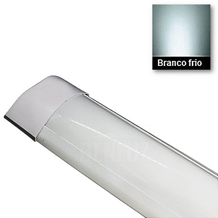 Luminária LED Linear De Sobrepor 80W Branco Frio 240CM