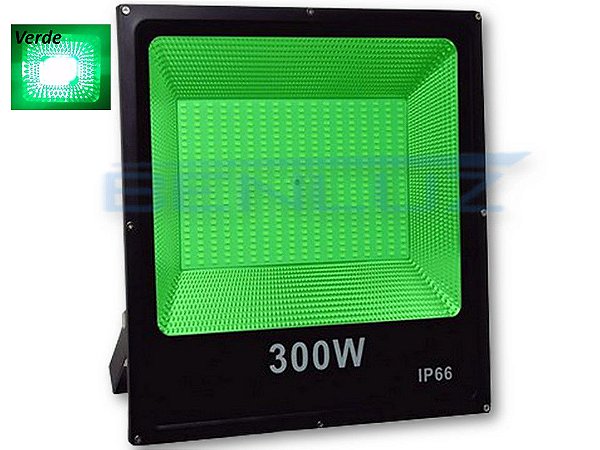 Refletor De LED 300W Verde A Prova d'água Bivolt